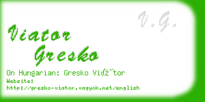 viator gresko business card